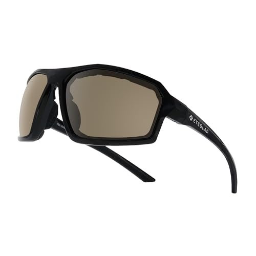 EYEGLAD REV Z87+ Powersports Motorcycle Riding Goggles HD High Contrast UV400 Sports Wrap Sunglasses Safety Glasses (Dust Brown) - Image 2