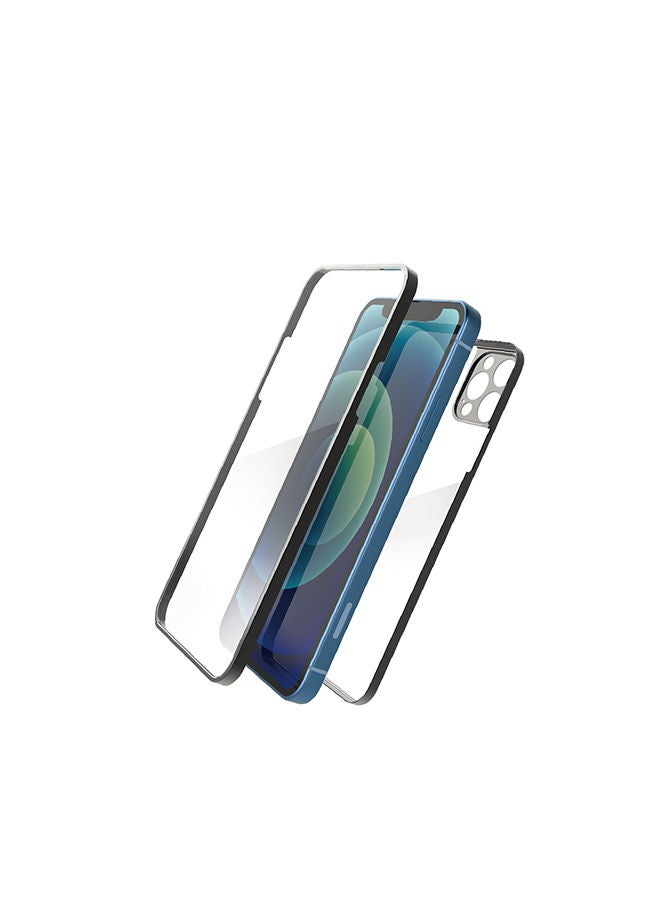 NIBEMINENT Tiger Glass Plus Case 360 TPG For iPhone 13 Pro Max Clear - Image 1