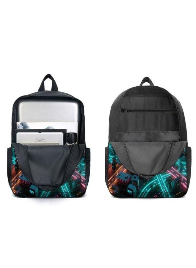 [Super new special offer] Cartoon theme bag three-piece set | double-shoulder + hand-held + storage pen bag | gift self-use good-looking - 94  - Image 4