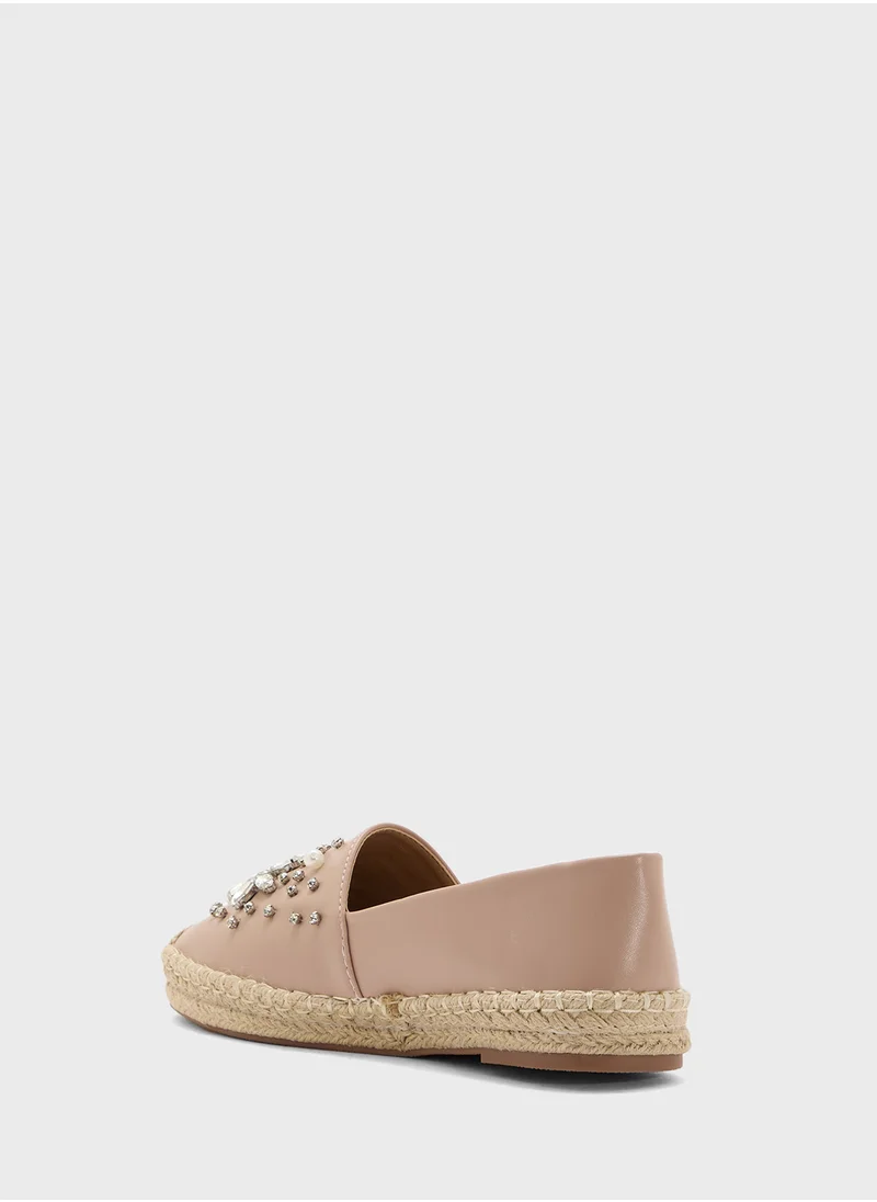 ايلا Floral Diamante Espadrille