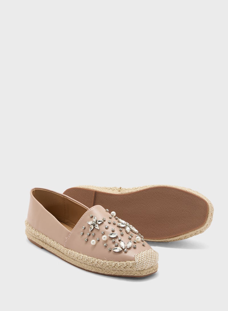ELLA Floral Diamante Espadrille  - Image 3