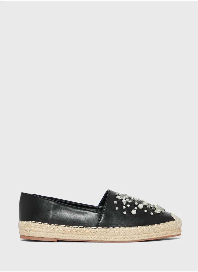 ايلا Floral Diamante Espadrille