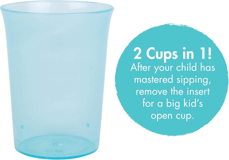 The First Years My First Open Cup - 2 Count Training Cups with Removable Spill Control Insert for Toddlers - Image 5