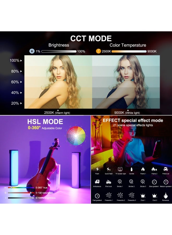 PULUZ 17cm Photo Handheld Full Color RGB Stick Light Magnetic LED Fill Light - Image 4