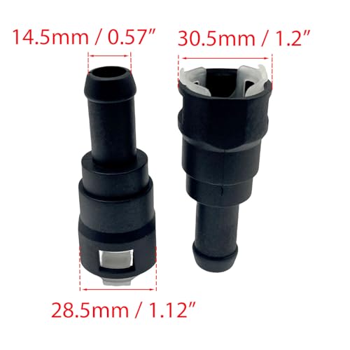 HYNYHT HVAC Heater Hose Connector E69Z18D435B Compatible with Bronco Bronco II E-150 E-250 E-350 E-350 E-450 E-550 Excursion Expedition F-150 F-250 F-350 F-53 F-59 Lobo Ranger Thunderbird Aviator - Image 2