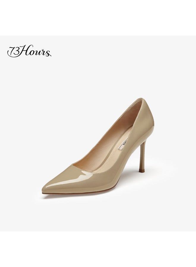73hours Liu Yifei Heba Same Style Women's Shoes, Brittany25 New Upgraded Version Comfortable Thin High Heels, Commuter Shallow Mouth Pumps - Image 1