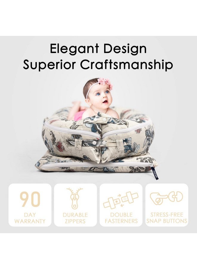 MEXXI Infant Lounger Baby Nest Replacement Cover | Hypoallergenic | Premium | [Fits Dockatot Deluxe+] (Cover Only) (Geranium) - Image 4