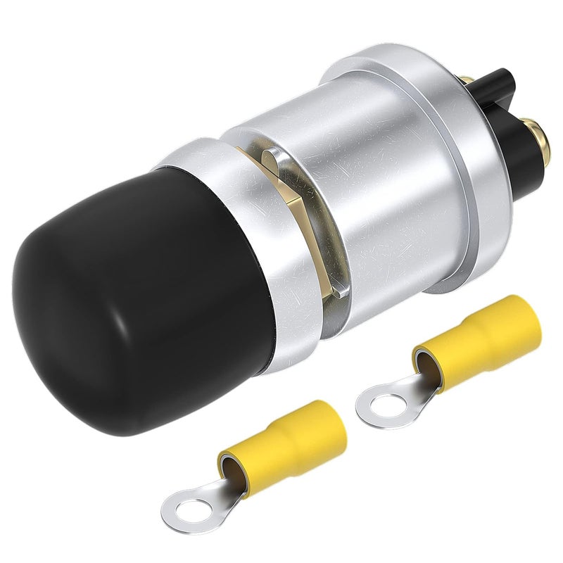 DAIERTEK Push Button Starter Switch 12V / 24V Waterproof Push Start Button 50A Heavy Duty Momentary Weatherproof for Horn Engine Car Truck Tractor Boat - Image 1