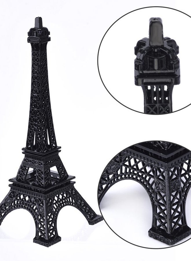 ESHATO (Black) - JoyFamily Eiffel Tower Decor ,7Inch (18cm) Metal Paris Eiffel Tower Statue Figurine Replica Drawing Room Table Decor Jewellery Stand Holder for Cake Topper,Gifts,Party And Home Decoration - Image 5