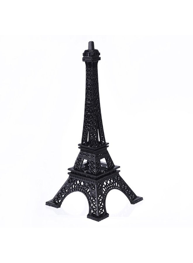 ESHATO (Black) - JoyFamily Eiffel Tower Decor ,7Inch (18cm) Metal Paris Eiffel Tower Statue Figurine Replica Drawing Room Table Decor Jewellery Stand Holder for Cake Topper,Gifts,Party And Home Decoration - Image 1