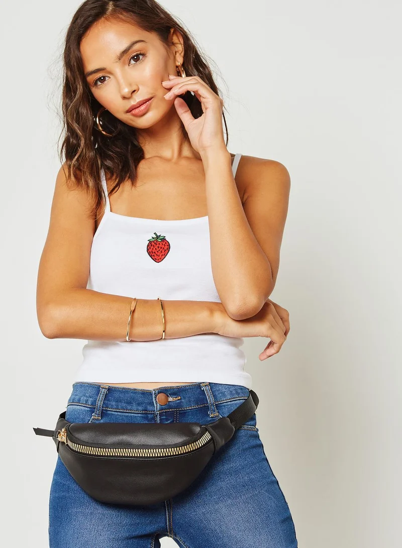 FOREVER 21 Strawberry Print Tank Top