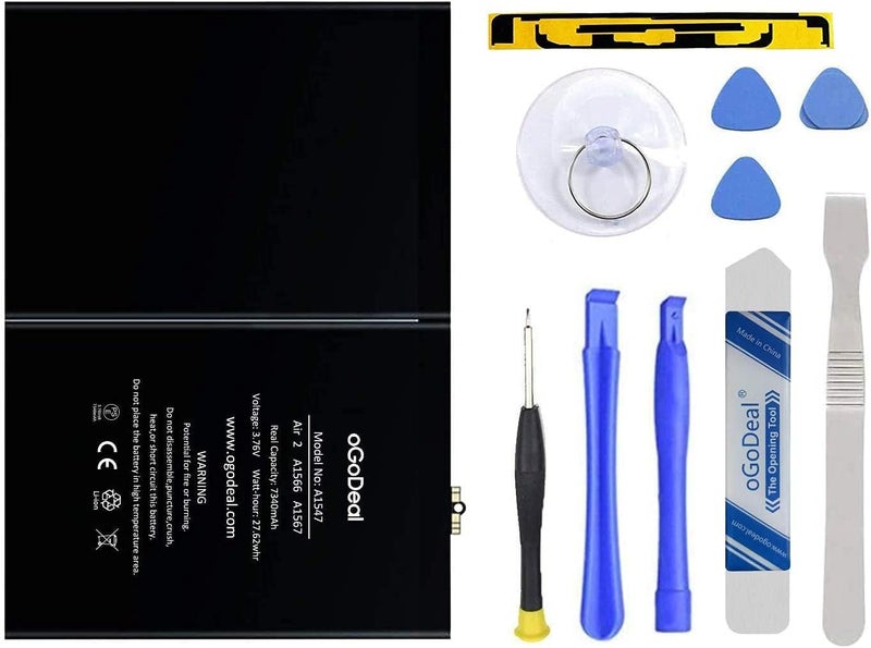 oGoDeal Battery Replacement for Apple iPad Air 2 A1566, A1567 Battery Repair Kit - Image 1