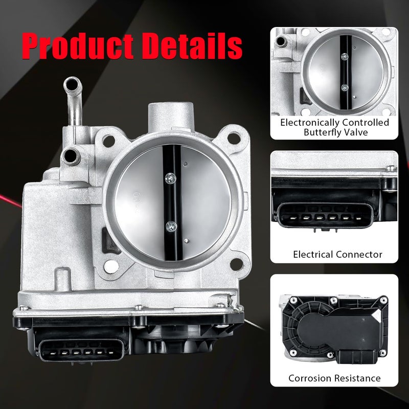 PLDDE New Electronic Throttle Body Assembly with TPS Position Sensor for Select Nissan Models - Image 2