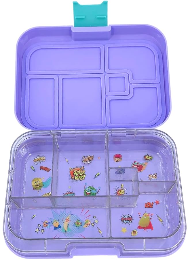 TINY WHEEL Bento Box Purple 6 Compartments 510130 - Image 5