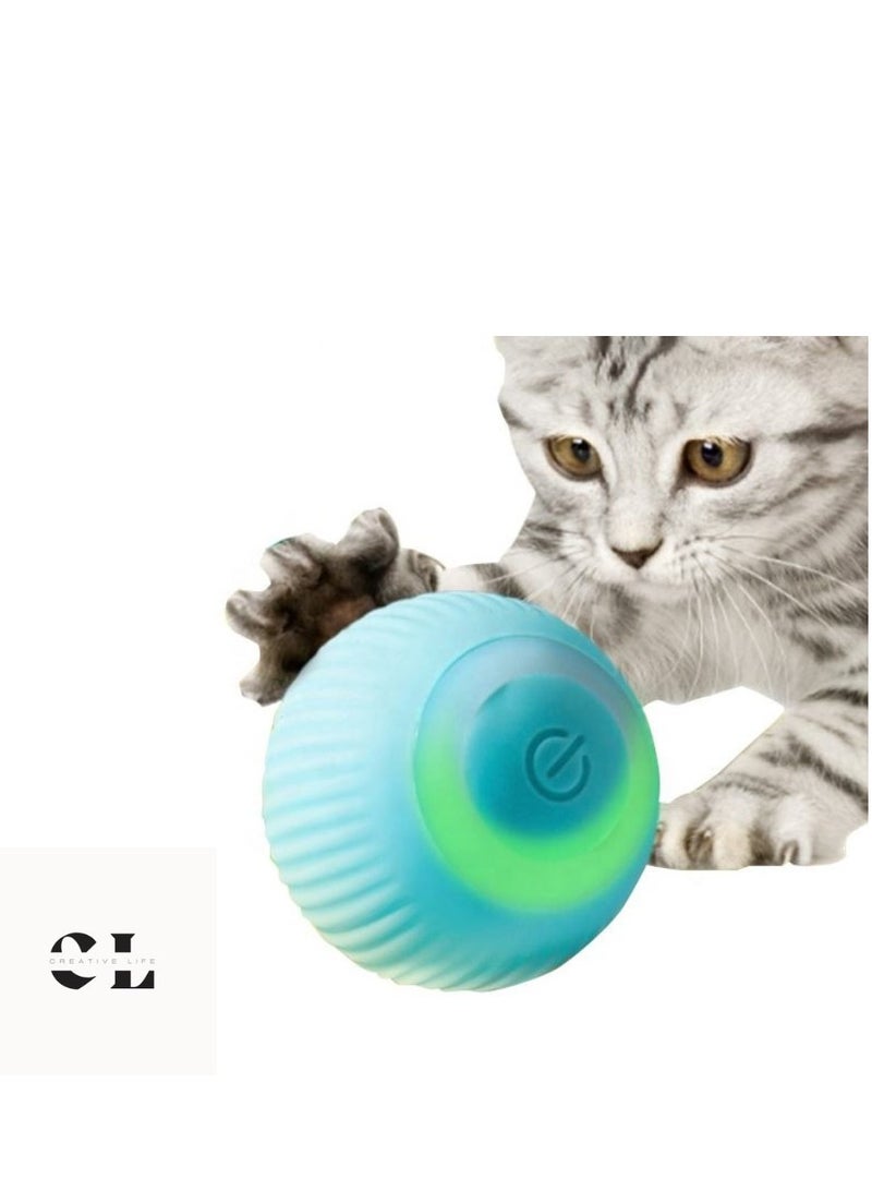 CREATIVE LIFE Smart Cat Toy, Automatic Rolling Ball Electric Cat Ball Interactive For Cats ABS Balls for Dogs Pet Chew Toy - Image 1