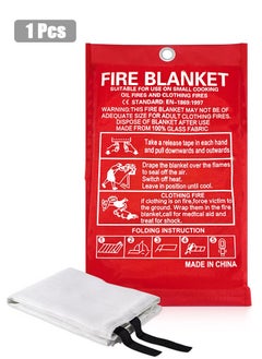 GMORO Fire Emergency Blanket,Fire Blanket for Home and Kitchen,Camping Emergency Blankets,Emergency Fire Retardant Blankets for House,Fireproof Blanket Welding Blanket for Kitchen,Grill,BBQ  - Image 1