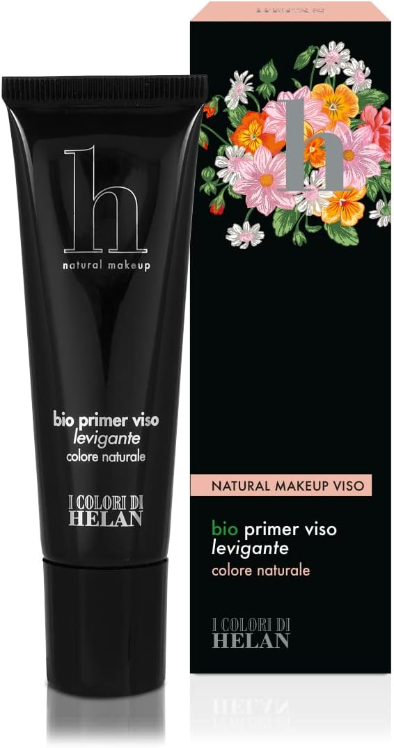 Helan I Colori Bio Primer for LongLasting Natural Makeup Smoothing Fixing Face Primer Under Foundation with Vitamin C Pore Minimizer for Flawless Finish Made in Italy Make Up 30 ml