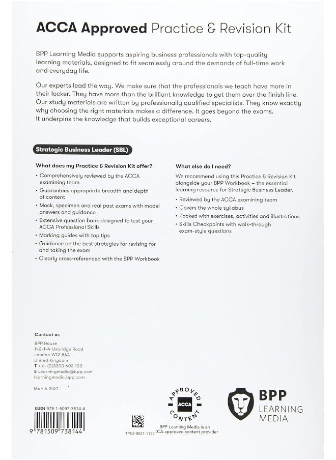 ACCA Strategic Business Leader: Practice and Revision Kit  - Image 2