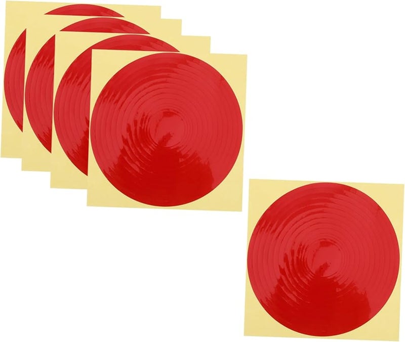 5 قطع ملصقات مقاومة للأشعة فوق البنفسجية لتحديد مقاييس الضغط، ملصقات لاصقة للمقاييس لسلامة ورشة العمل في المصنع - Image 1