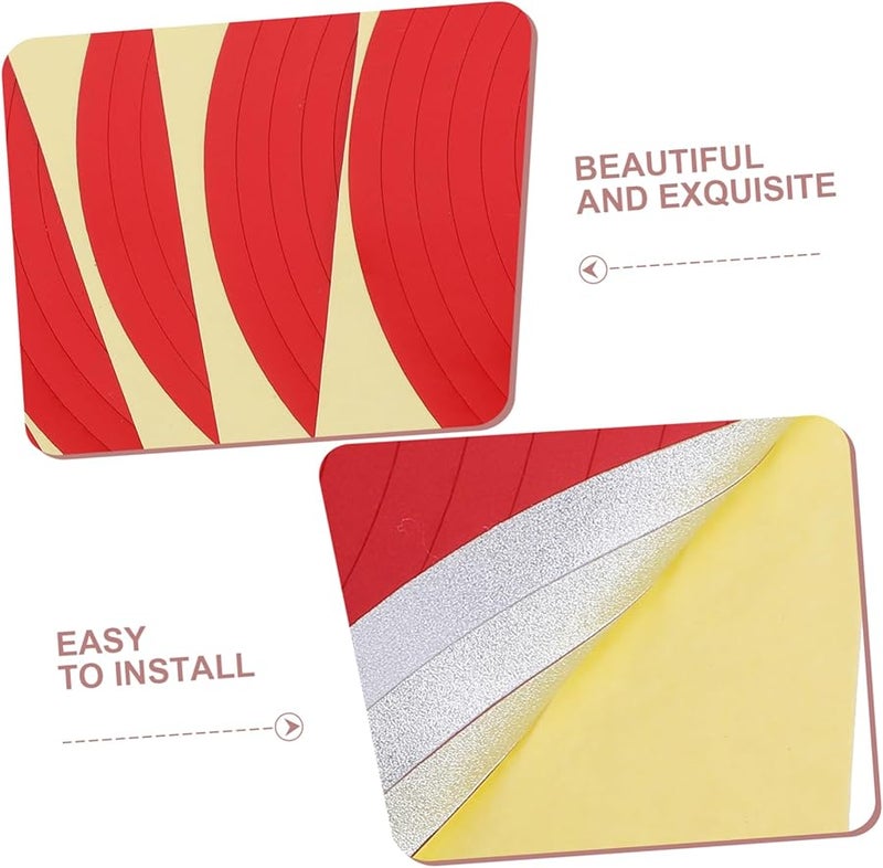 5 قطع ملصقات مقاومة للأشعة فوق البنفسجية لتحديد مقاييس الضغط، ملصقات لاصقة للمقاييس لسلامة ورشة العمل في المصنع - Image 4