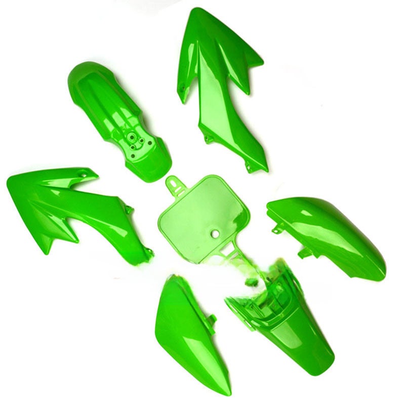 Generic CRF50 Compatible Honda Mini Hawk Motorcycle Plastic Body Shell Green (7 Green) 