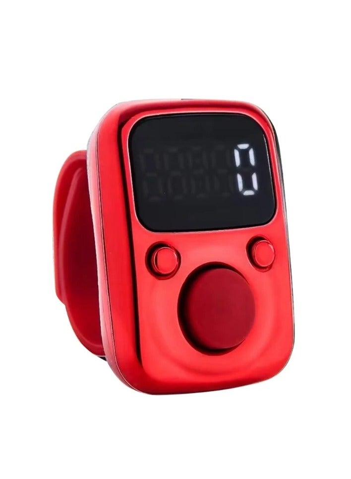 Digital LED Finger Tally Counter – Rechargeable Clicker for Prayer, Stitching & Daily Counting Tasks  - Image 1