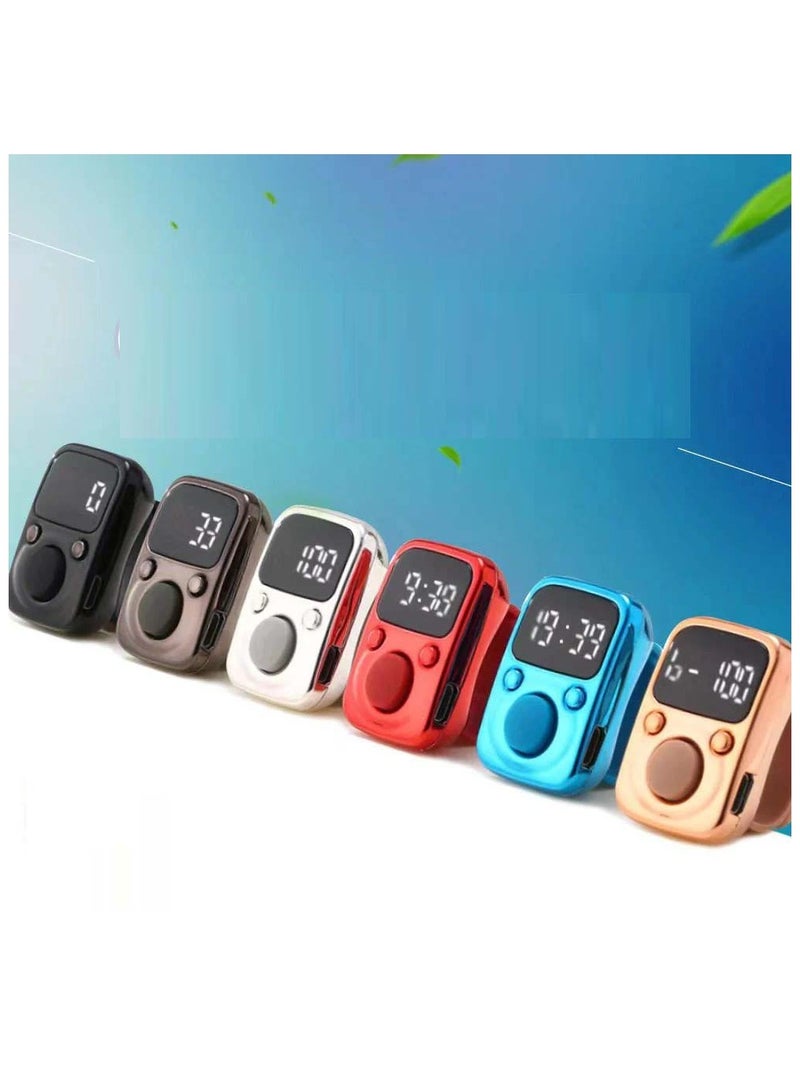 Digital LED Finger Tally Counter – Rechargeable Clicker for Prayer, Stitching & Daily Counting Tasks  - Image 3