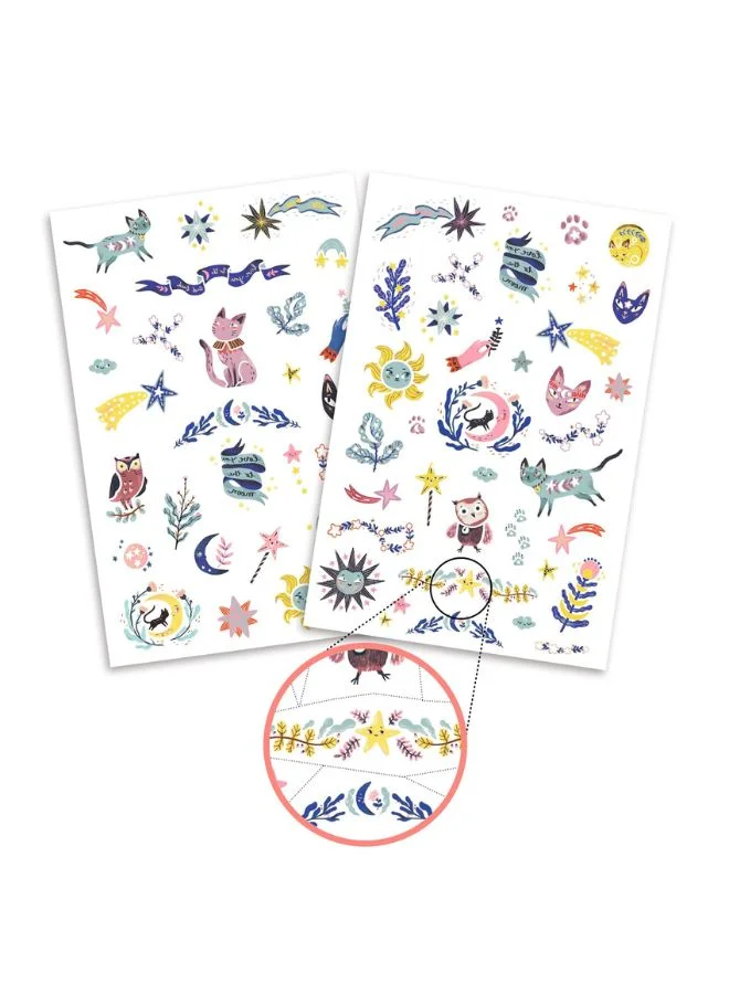 DJECO Sweet Dreams Glow In The Dark Tattoos