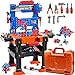 KIZONLY Kids Tools Toy Sets for Aged 3 4 5 6 7 8 2 in 1 Workbench Toys for Toddlers 35 Pretend Play Toolbox Construction Mechanic Set with Sound Educational Birthday Gift for Boys Girls Ages 38 - Image 2