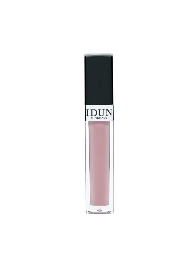 IDUN MINERALS Lip Gloss - Soft, Creamy Formula for Velvet Soft, Shiny Pout - Intense Vitamin E Hydration for Dry, Chapped Lips - Non-Sticky, Long Lasting Pigment - 017 Agnes - 0.27 oz - Image 1