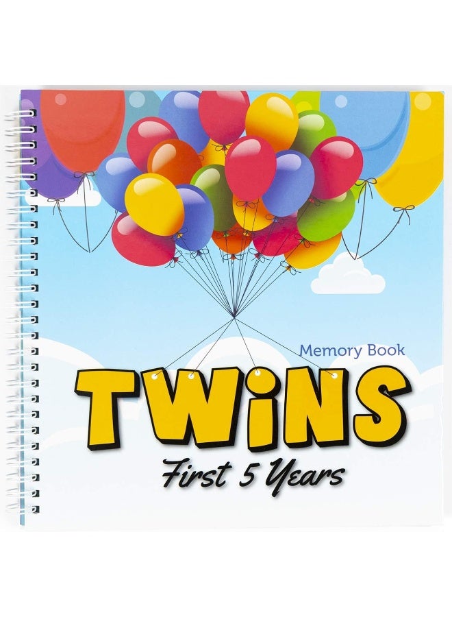 أنكونديشينال روزي Twins First 5 Years Memory Book with Stickers - Image 1
