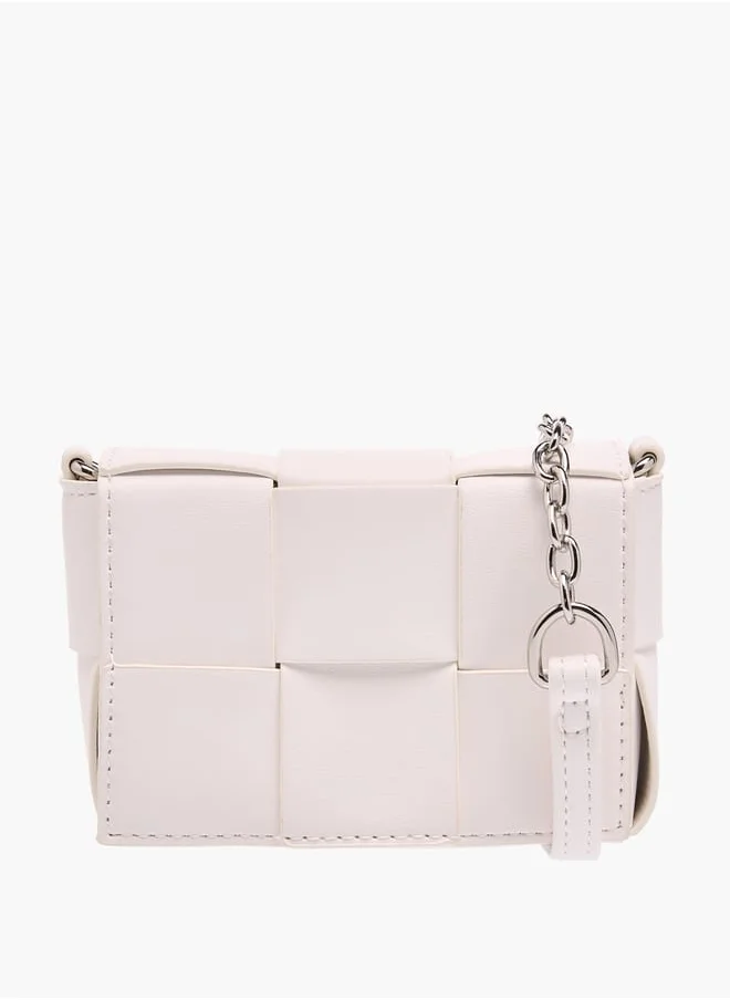 فلورا بيلا من شو إكسبرس Girls Textured Crossbody Bag With Detachable Strap And Flap Closure Ramadan Collection