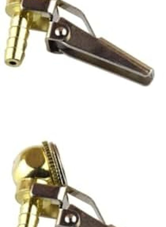 Golden Air Nozzle Connector Adapter 2pcs Skull Shape for Pneumatic Pump Versatile Air Flow - Image 1