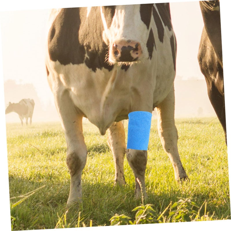 Self Adhesive Elastic Bandage 2 Rolls Breathable Comfortable Veterinary Wrap for Cattle Hoof Care - Image 3