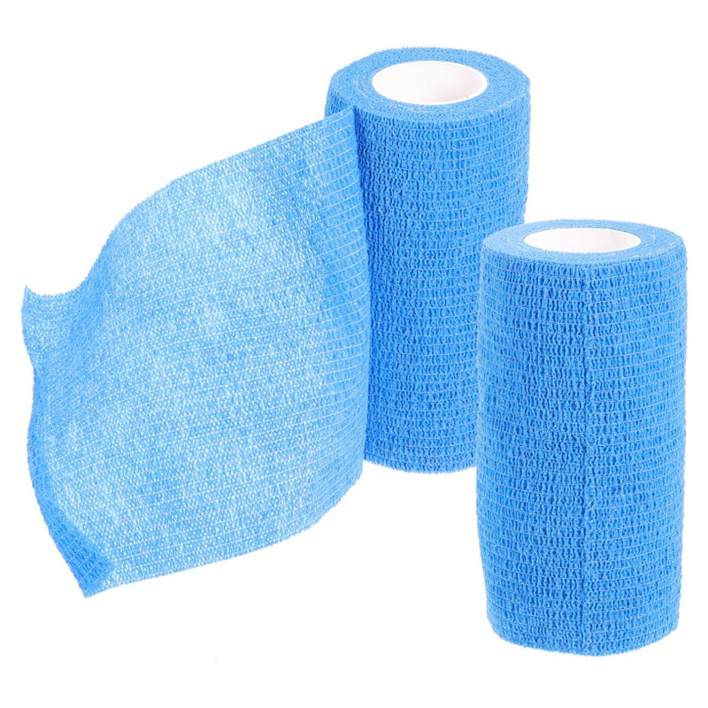 Self Adhesive Elastic Bandage 2 Rolls Breathable Comfortable Veterinary Wrap for Cattle Hoof Care - Image 2