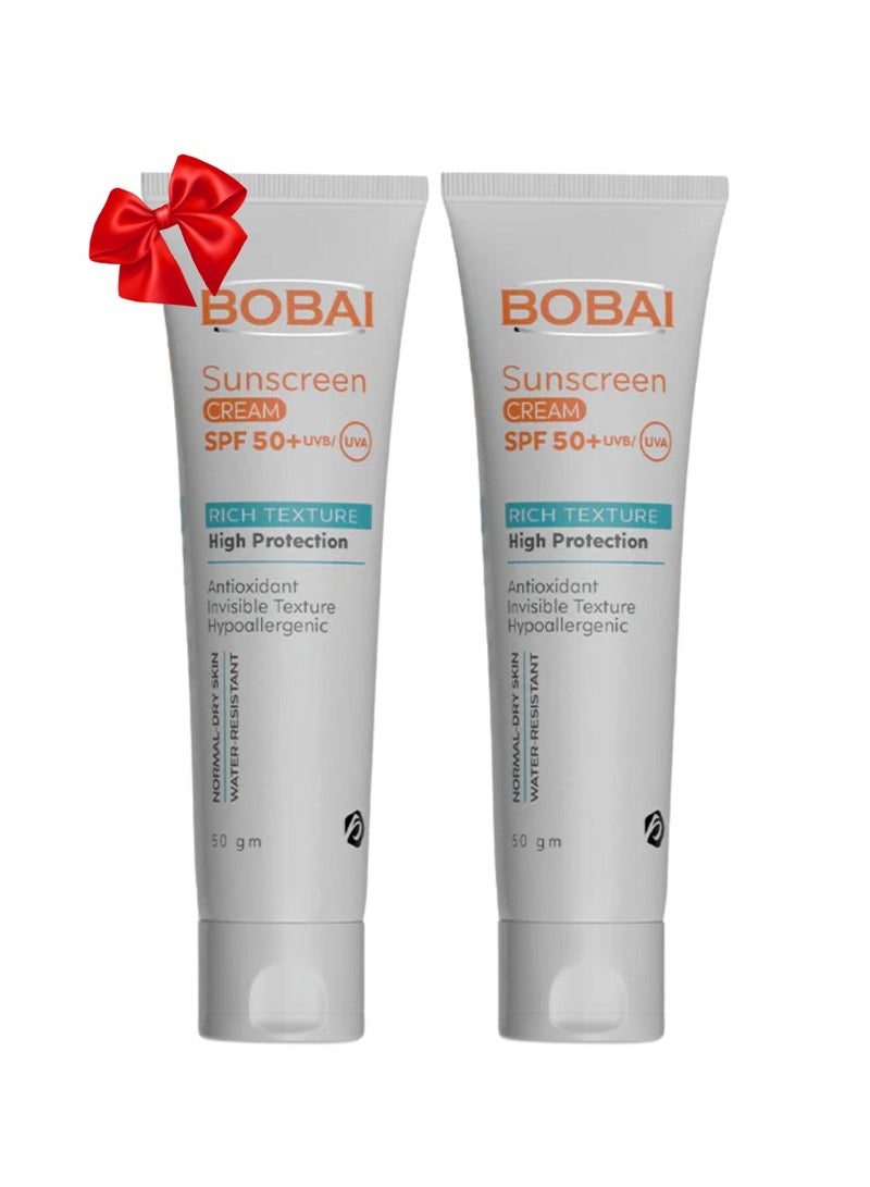 BOBAI SUN SCREEN CREAM 50 SPF 50 GM 1+1 FREE
