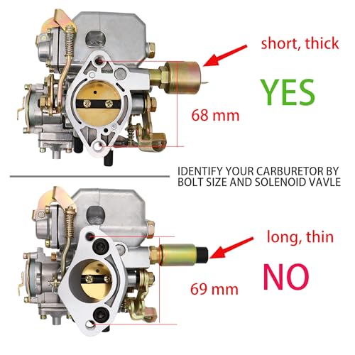 THUNDERMINGO 34 Pict-3 Carburetor For VW Beetles Super Beetles 1971-1979 Dual Port 1600cc Air Cooled Type 12V Engine Electric Choke Volkswagen Bug Bus Thing Karmann Ghia Squareback Transporter #113129031K - Image 3