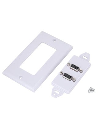 2-PORT VGA Socket Wall Mount Panel Adapter Wall Socket - pzsku/Z615CE7B9622E51345360Z/45/1746406286/4a60471d-7597-451a-a95f-ae0fe5d34371