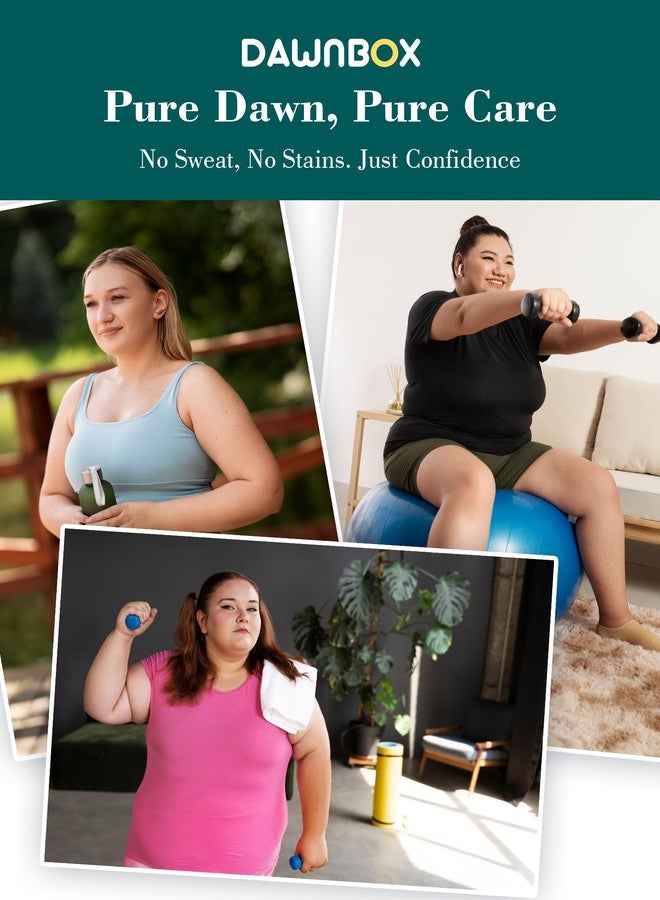 DawnBox Bra Liners to Absorb Sweat Under Breasts, Bra Sweat Liners/Tummy Liners for Sweat Rash, Absorbent Sweat Pads, Cotton Bra Liners for Sweat Rash Plus Size for Women & Men (15.7x3 in) 3Pcs - Image 5