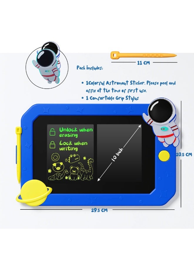 فيو لوحة كتابة LCD مقاس 10 بوصات للأطفال، لوحة رسم تعليمية للأطفال، لوحة كتابة تعليمية مقاس 10 بوصات، لوحة رسم ملونة قابلة للمسح وإعادة الاستخدام، لوحة رسم إلكترونية للأطفال، ألعاب تعليمية للأطفال الصغار، ألعاب تعليمية للأولاد والبنات، لوحة رسم إبداعية بشاشة LCD ملونة وآمنة للعين، مع قلم ستايلس، زر قفل ومحو، مناسبة للمنزل أو المدرسة أو رياض الأطفال، هدايا عيد الميلاد أو توزيعات الحفلات أو جوائز الصف الدراسي - Image 3