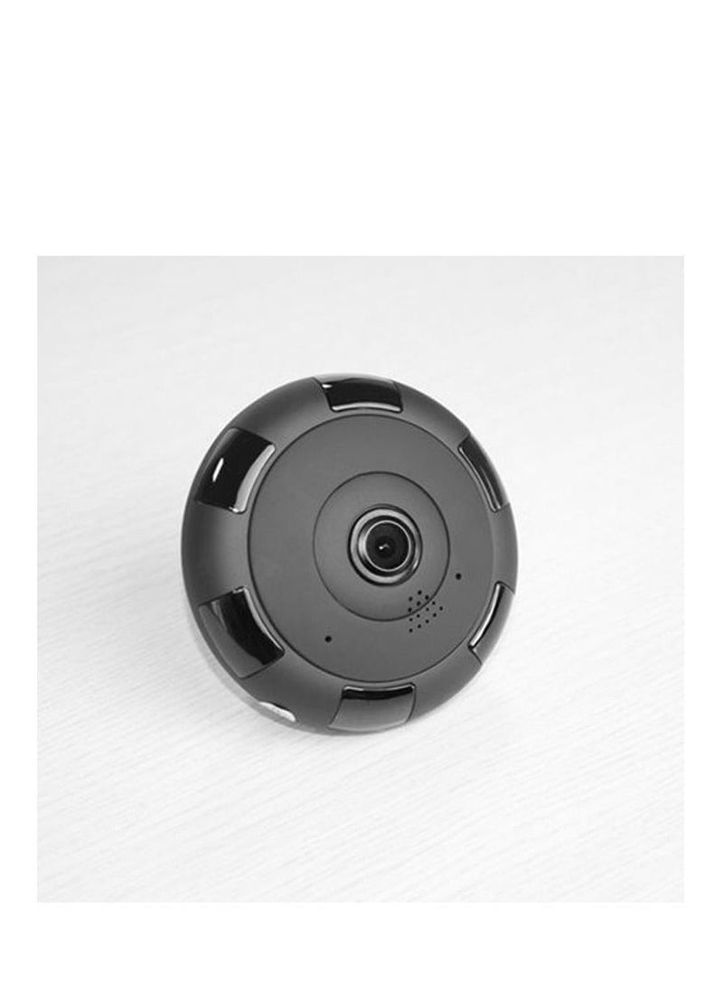 Generic - Fish Eye Black Beauty Round Wireless 360 Panoramic WiFi IP Camera with Infrared Night Vision, Two Way Communication, Motion Detection, Remote View On Mobile - Image 1
