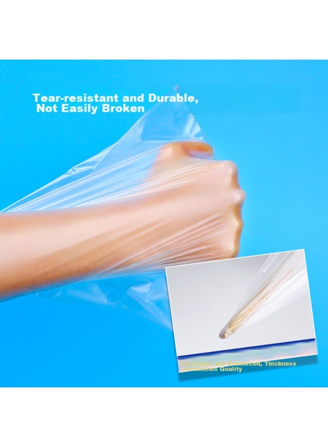 Yessel Yizhixuan Food Storage Bags, Large Size, 400 Count, Food-grade, Thickened, 30x40cm, Plastic Bags, Supermarket Commercial Use, Perforated Roll-up Bags - Image 3