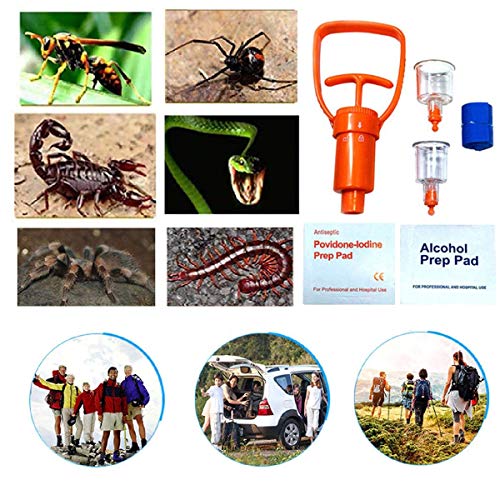 Finever Insect Bee Sting Snake Bug Bite Kit Venom Extractor Suction Pump First Aid Safety Tool Fast Emergency for Hiking Backpacking Camping - Image 5