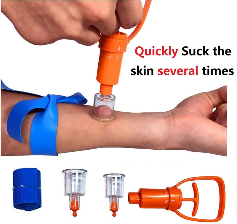 Finever Insect Bee Sting Snake Bug Bite Kit Venom Extractor Suction Pump First Aid Safety Tool Fast Emergency for Hiking Backpacking Camping - Image 2