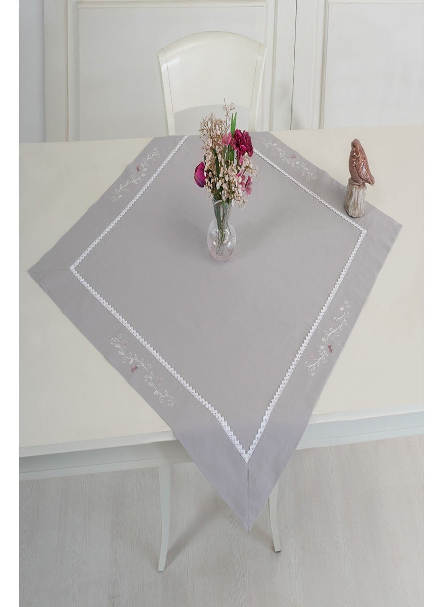 Ödel Home Buldan Linen Elegant Embroidered Tablecloth 