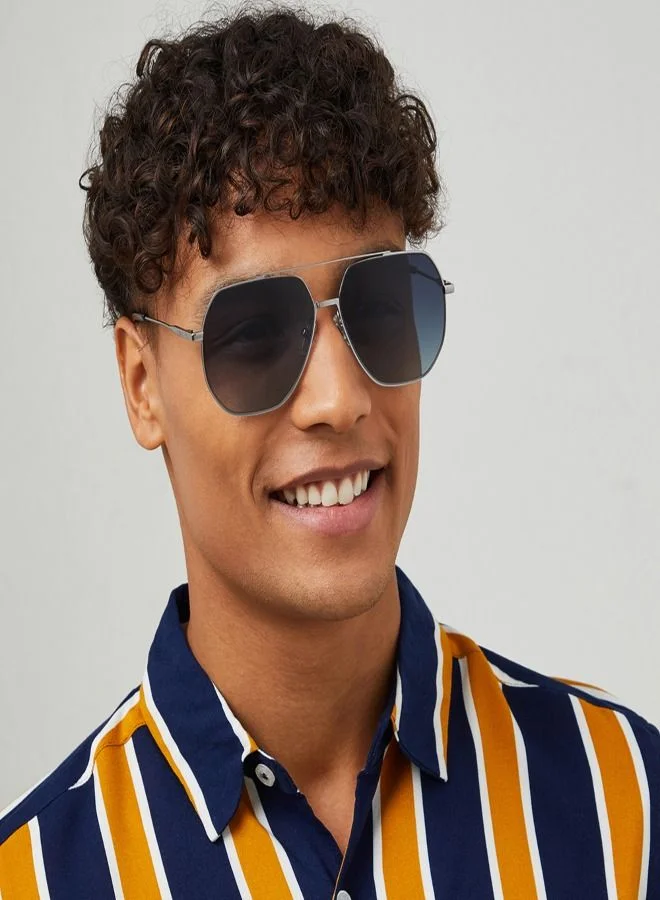 30Sundays  30Sundays HOT SHOT Men's Aviator Sunglasses, Gray for Men | Best Price UAE