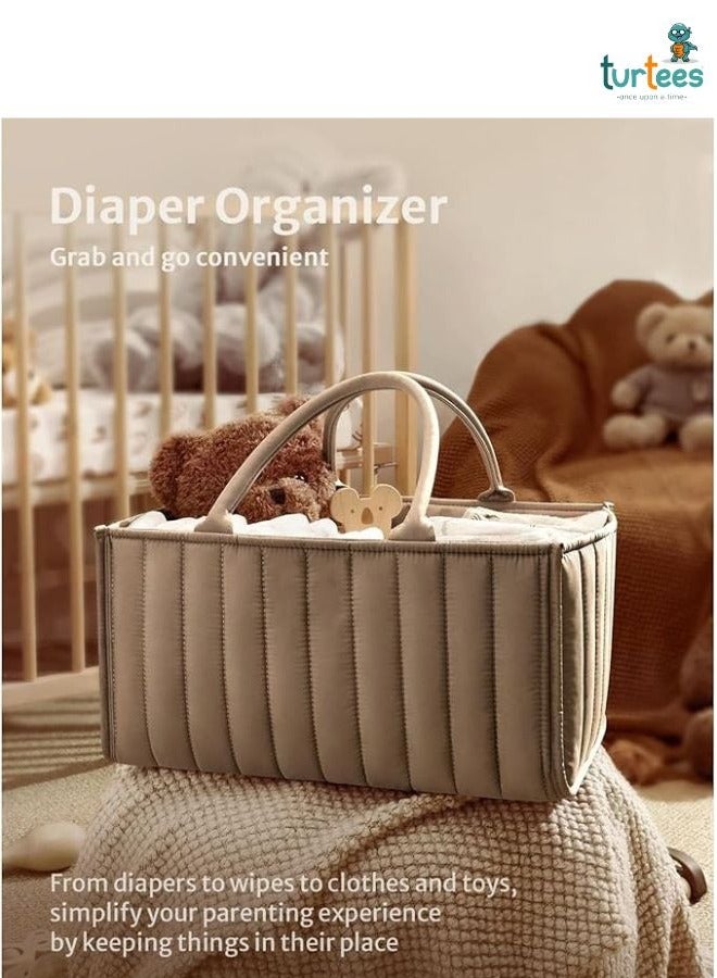 turtees Baby Caddy Organizer Bag | Portable Diaper Storage for Newborns & Toddlers | Multipurpose Nursery Bag with Compartments | Perfect for Moms - Image 2