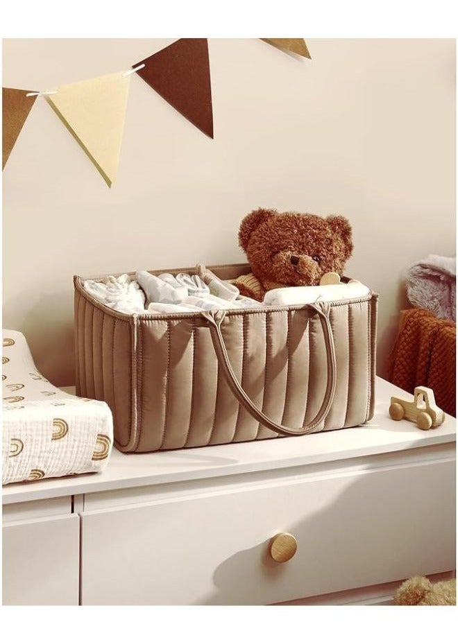 turtees Baby Caddy Organizer Bag | Portable Diaper Storage for Newborns & Toddlers | Multipurpose Nursery Bag with Compartments | Perfect for Moms - Image 3