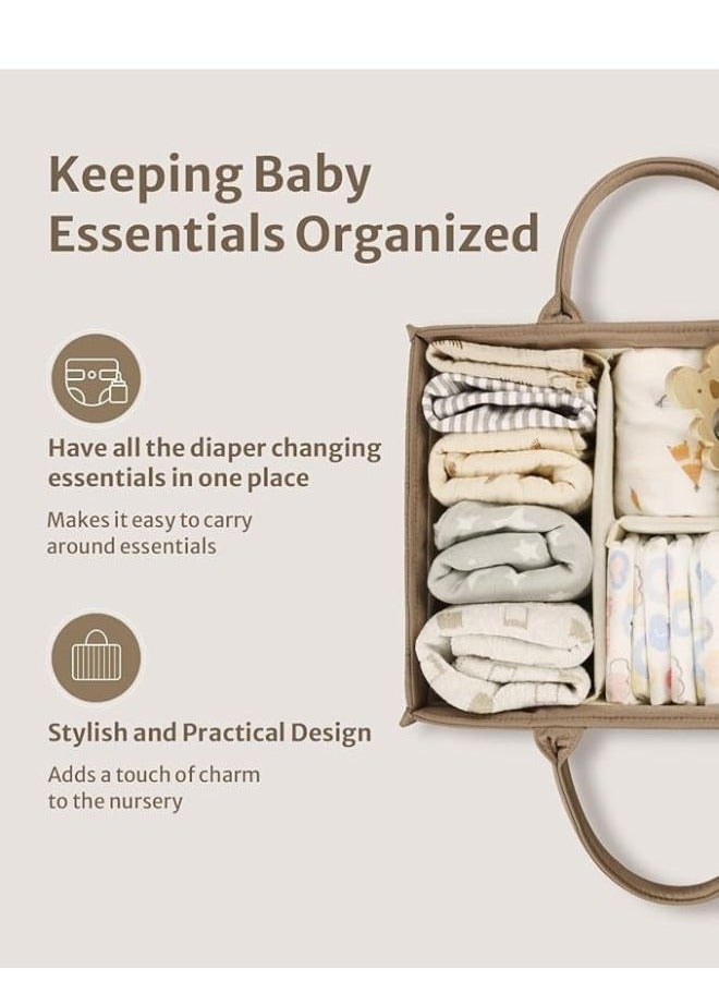turtees Baby Caddy Organizer Bag | Portable Diaper Storage for Newborns & Toddlers | Multipurpose Nursery Bag with Compartments | Perfect for Moms - Image 4
