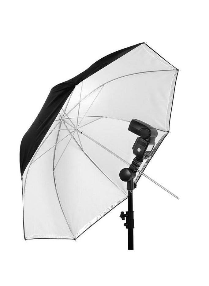 GenPro Black and White Universal Umbrella (UMB-WB40): Versatile umbrella offering both soft and contrasted lighting, 100cm.  - Image 3